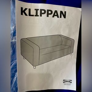 IKEA Blue Quilted Klippan Sofa Cover